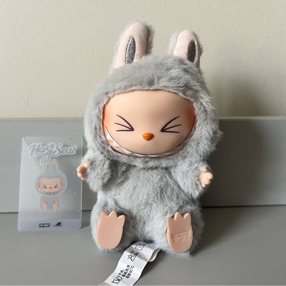 Labubu Hehe (grey) Have a Seat Ver 2